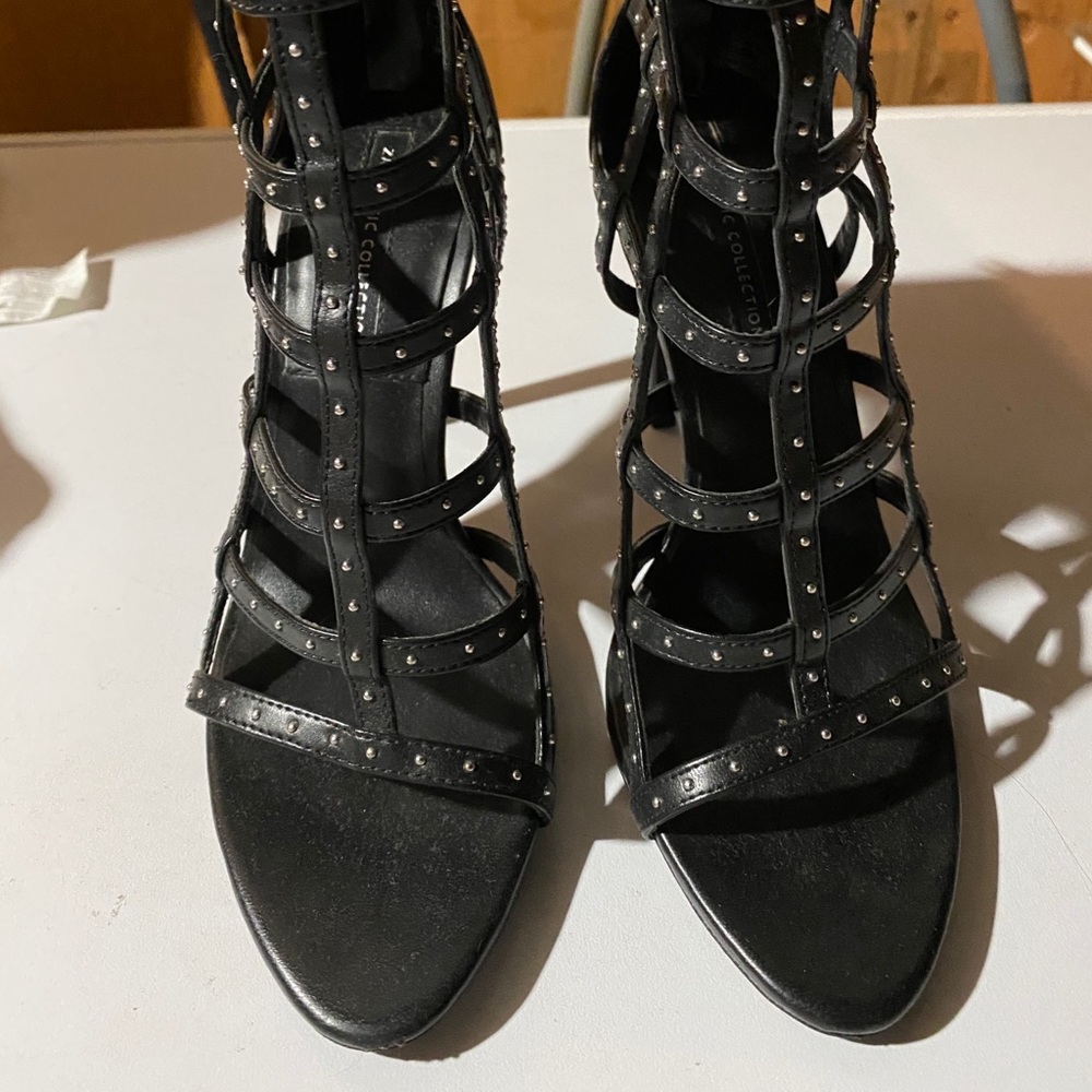Zara cage heels